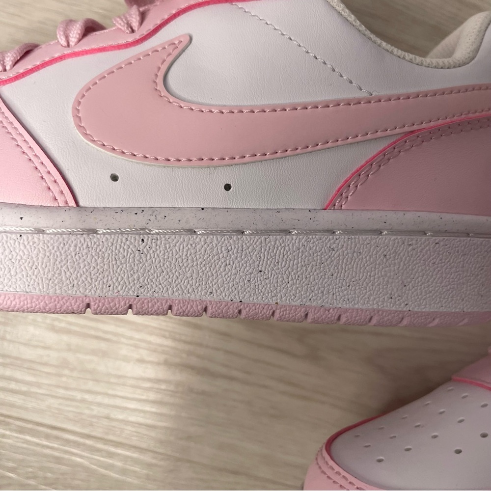 NWOB Nike Court Borough Low Recraft Pink Foam White (DV5456-105) Size 6Y  W7.5/8 - Picture 12 of 13